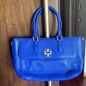 Royal Blue Tory Burch Bag in excellent condition.